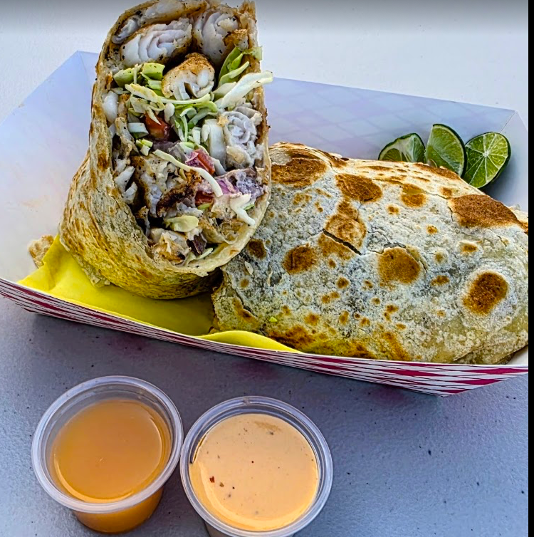 Fish burrito